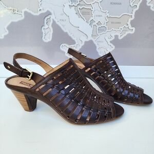 PIKOLINOS Brown Leather Sandals